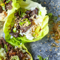 Korean Beef Lettuce Wraps