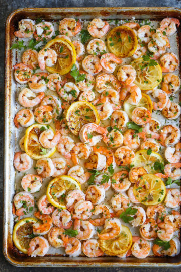Sheet Pan Garlic Butter Shrimp