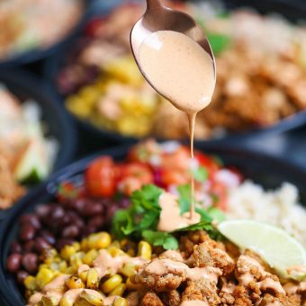 Chicken Burrito Bowl Meal Prep