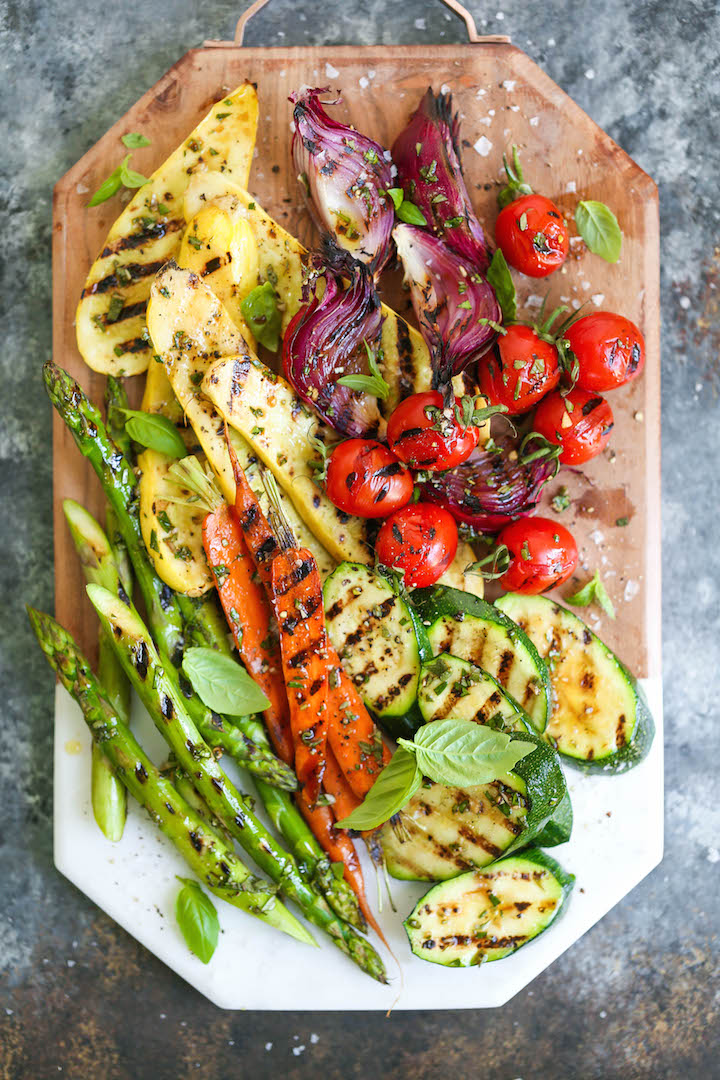 Grilled Vegetable Platter - How to assemble the most AMAZING vegetable platter! No more sad-looking veggies, so so perfect for entertaining!
