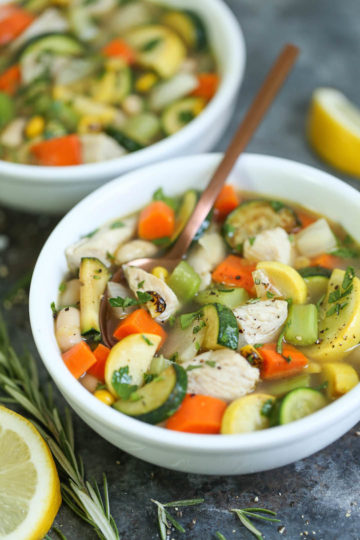 Summer Chicken Noodle Soup
