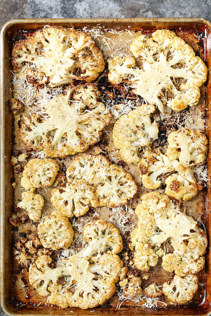 Garlic Parmesan Cauliflower Steaks