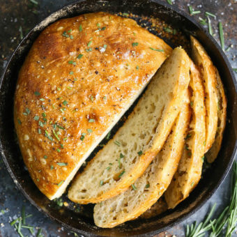 No Knead Rosemary Bread