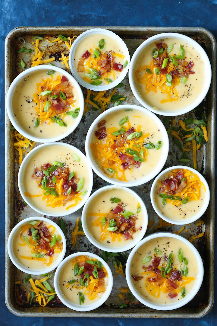 Slow Cooker Loaded Potato Soup - Everyone's favorite comfort food soup in crockpot form! Hands-off and incredibly easy with 15 min prep work! That's it!