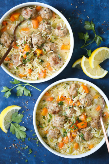 Chicken Meatball Noodle Soup