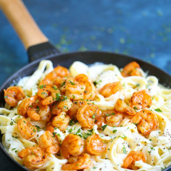 Shrimp Alfredo Fettuccine
