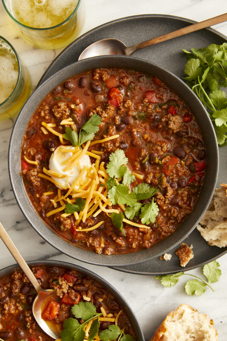 The Best Instant Pot Chili - Hands down THE BEST chili ever. Done in less than 1 hour with no babysitting, no fuss! So easy and so flavorful!