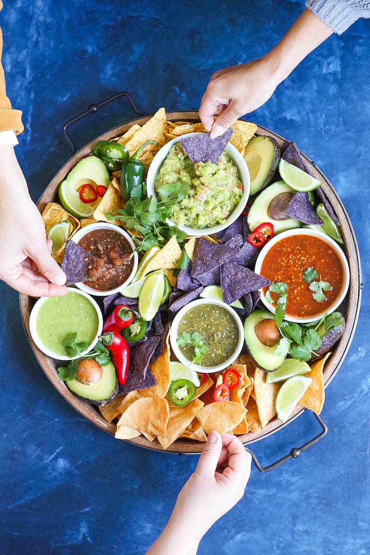 How to Build a Salsa Bar - Build your very own salsa bar for your next party or get-together! Your guests will be very happy, super impressed, and well-fed! The best part? It takes just minutes to whip up without slaving away in the kitchen!