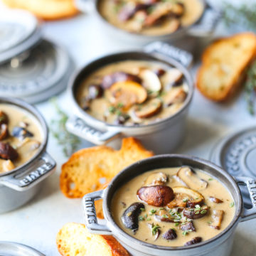 Creamy Roasted Mushroom Soup