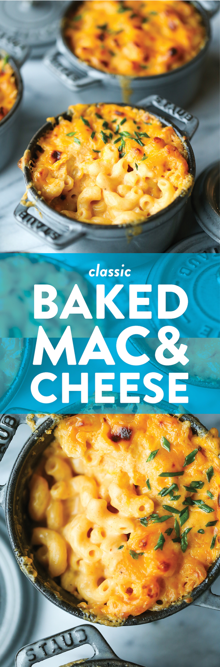 Baked Mac and Cheese - Everyone's favorite classic mac and cheese! Super simple, super easy and super quick. You'll never want the boxed stuff ever again!