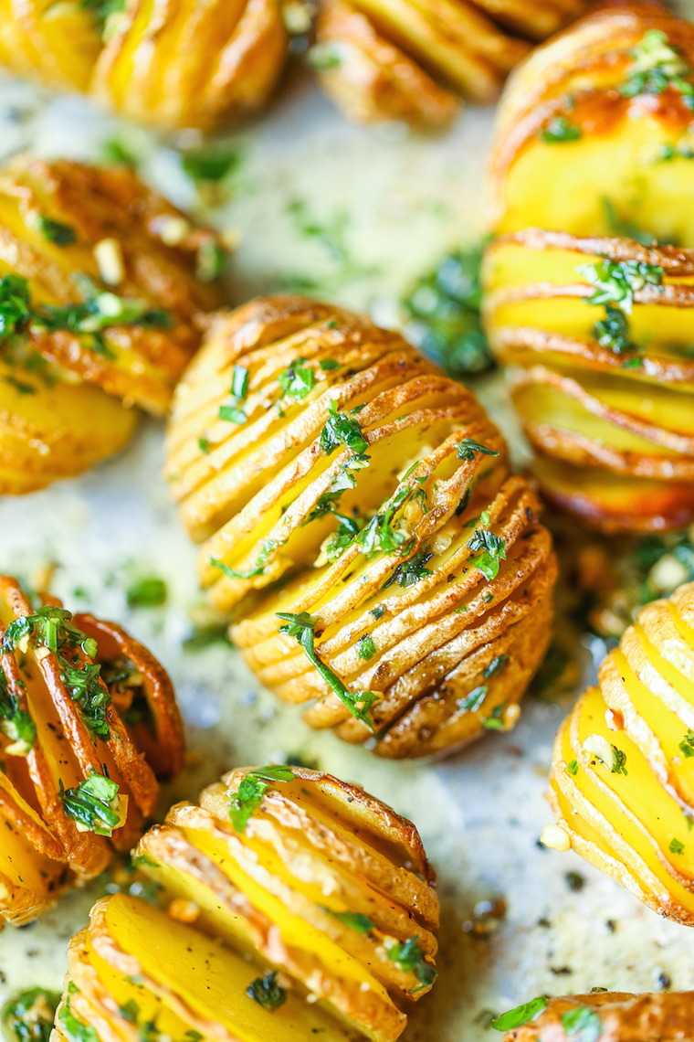Mini Hasselback Potatoes