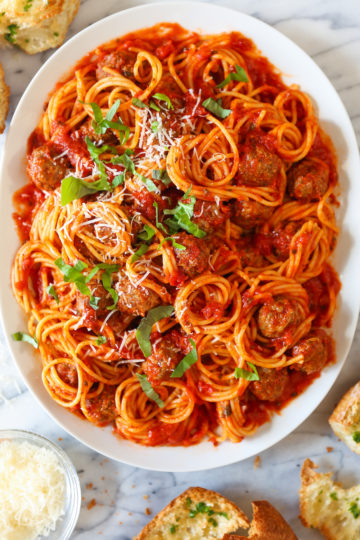 Instant Pot Spaghetti and Meatballs