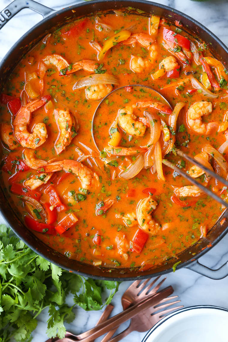 Thai Coconut Curry Soup - Skip the takeout! This will be your go-to Thai curry soup! Serve with fresh Thai basil, cilantro and lime juice. So cozy, so good.