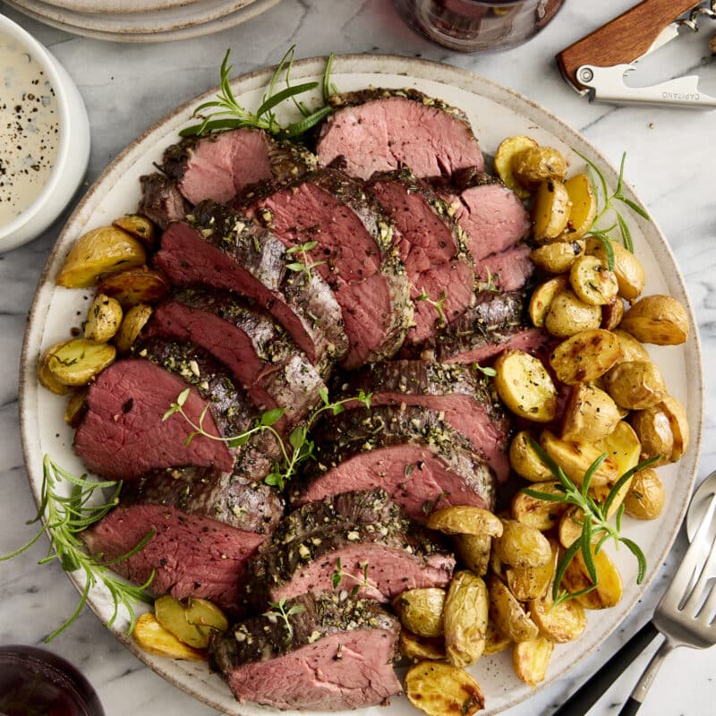 Garlic Rosemary Beef Tenderloin