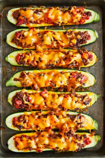 Taco Zucchini Boats